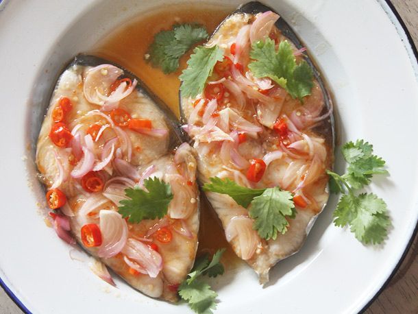 Thai Sweet and Sour Steamed Fish #recipe