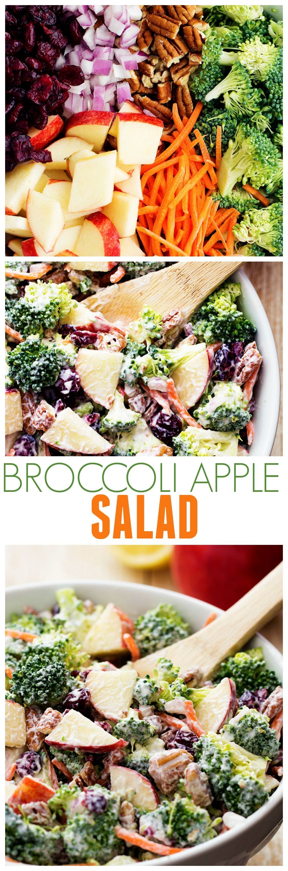 This Broccoli Apple Salad will be one of the best salads that you make!! So many amazing flavors and textures and the creamy
