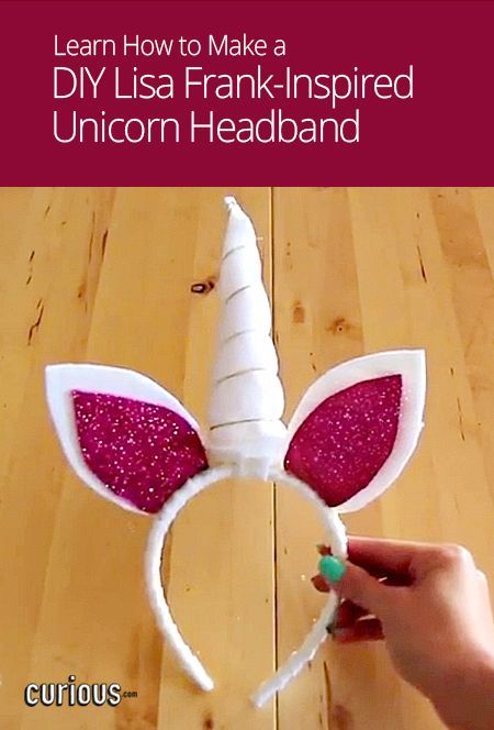 This DIY unicorn headband with ears and a horn is both easy to make with this step-by-step lesson!
