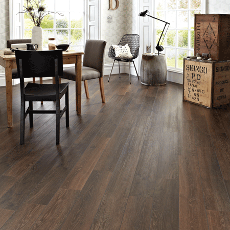 This is Karndean flooring and I love it. Amazing colors and textures made of vulcanized rubber to look like wood or stone. We have