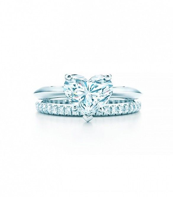 Tiffany Co. Heart Shape Engagement Ring