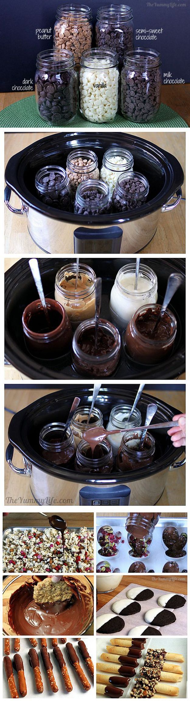 Tips on Slow Cooker Hacks | Chocolate Dipped PretzeL Recipe By DIY Ready.