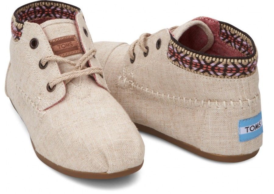 TOMS Burlap Trim Womens Tribal Boots because you could totally wear these right now with some thick tights or cute wooly socks