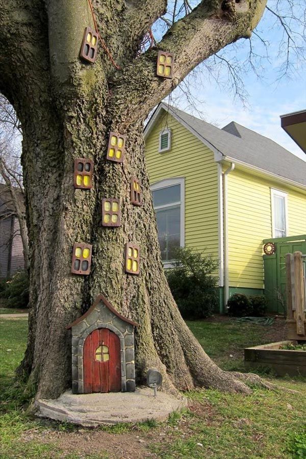 tree outdoor decoration ideas pics photos Creativity Art & Craft Amazing  homes designing diy art