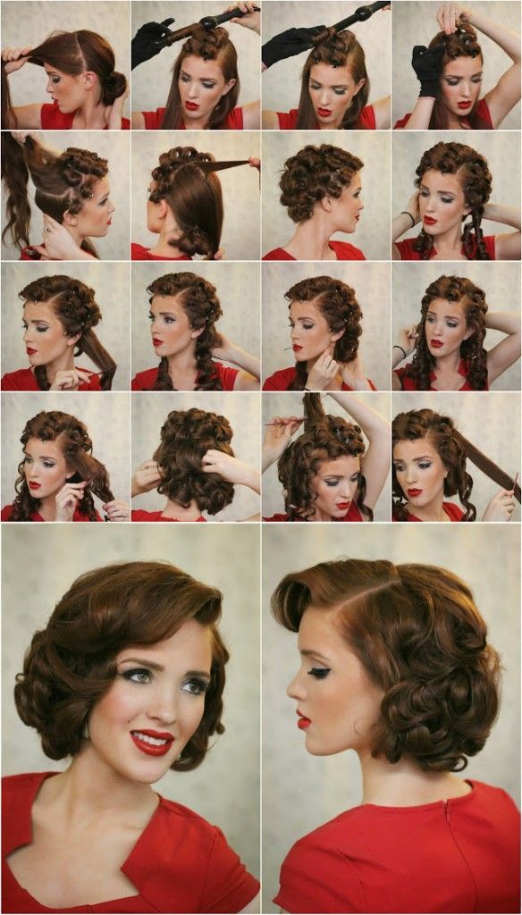 Upright Pin Curls – Retro Hairstyle Tutorials You Have To Try