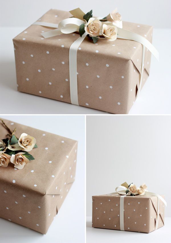 Very simple and pretty gift wrapping gift wrapping