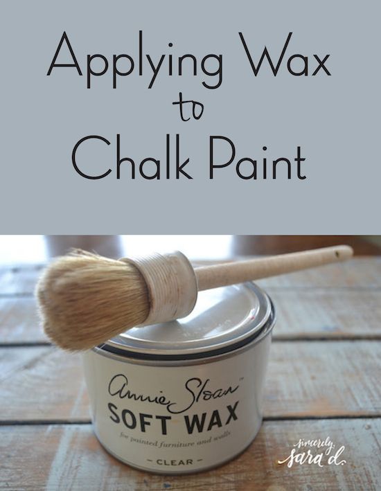 Video Tutorial for Applying Wax to Chalk Paint