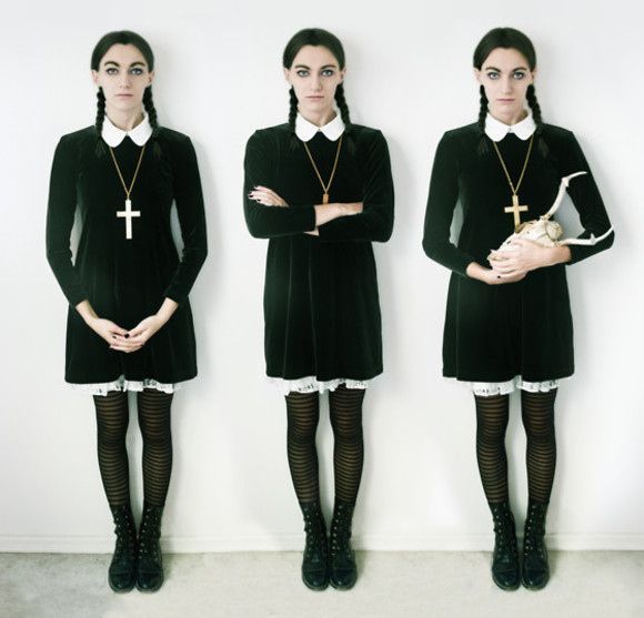 Wednesday Addams cosplay/Halloween costume, found via Buzzfeed – I actually dont celebrate Halloween and have never cosplayed, but