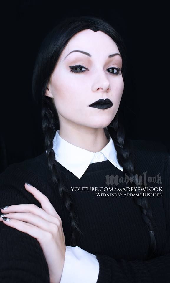 Wednesday Addams tutorial Video tutorial www.youtube.com/…