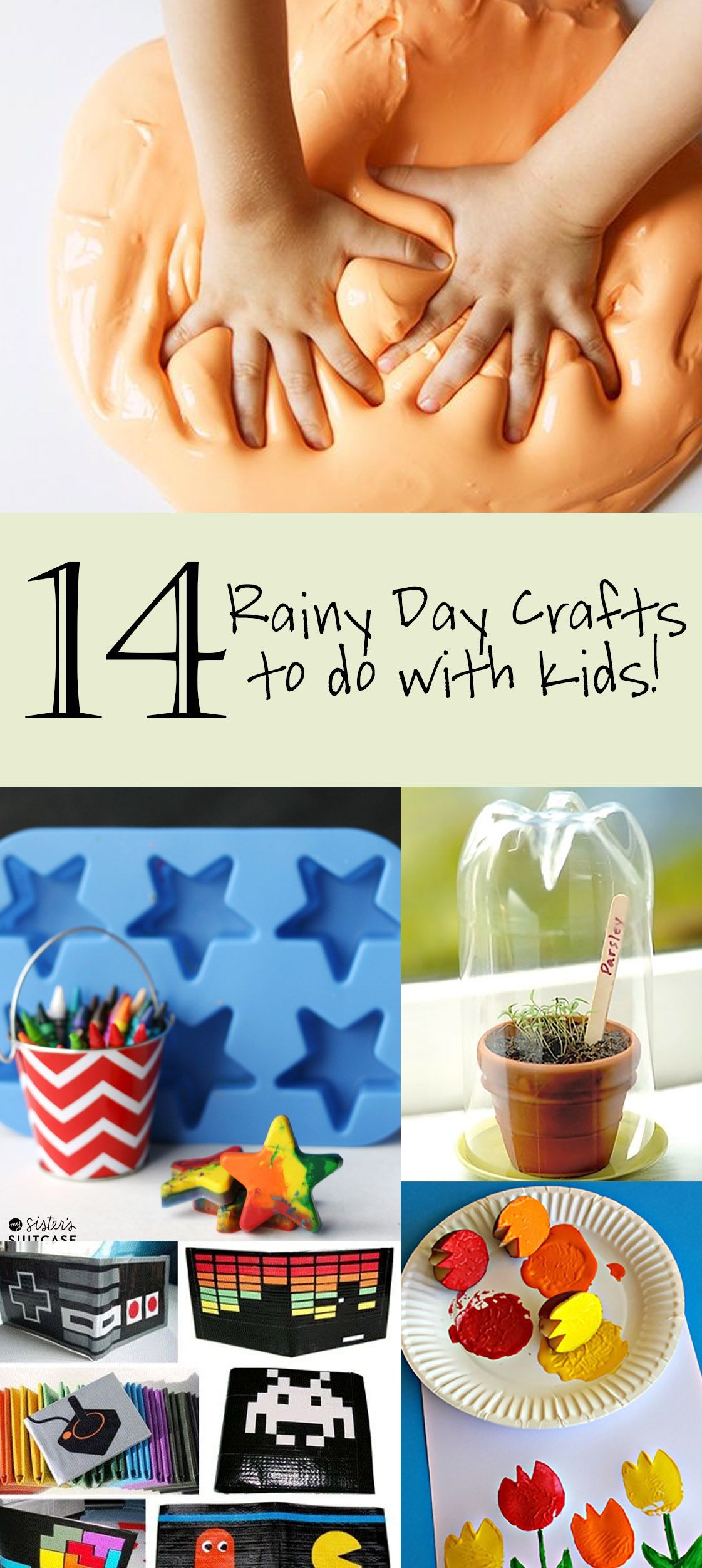 14 Rainy Day Crafts to do with Kids!