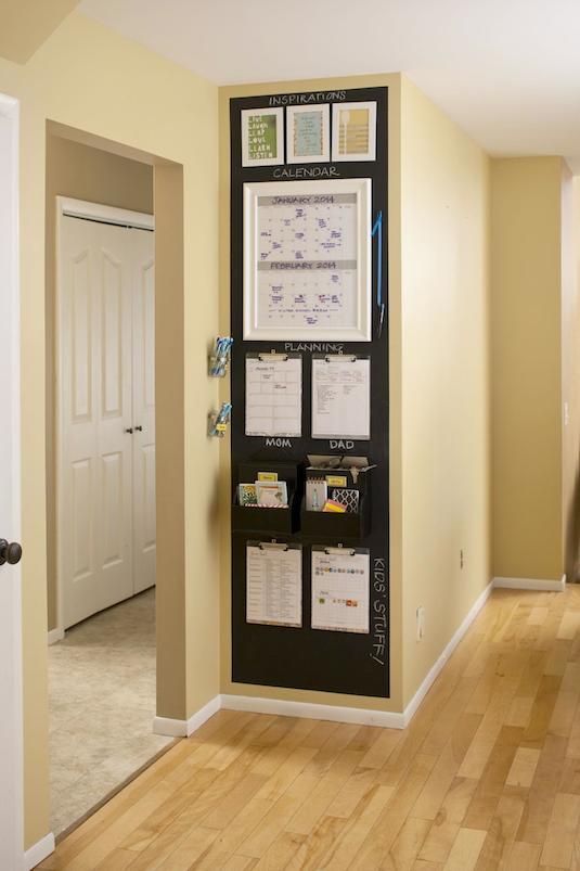 #19. Create a small space command center to stay organized! | 29 Sneaky Tips For Small Space Living