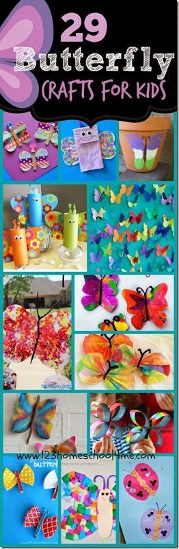 29 Butterfly Crafts for Kids – So many beautiful and unique ways for kid from toddler, preschool, kindergarten, and more to make