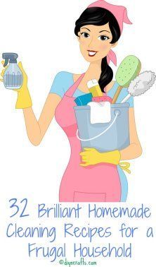 32 Brilliant Homemade Cleaning Recipes for a Frugal Household – DIY & Crafts