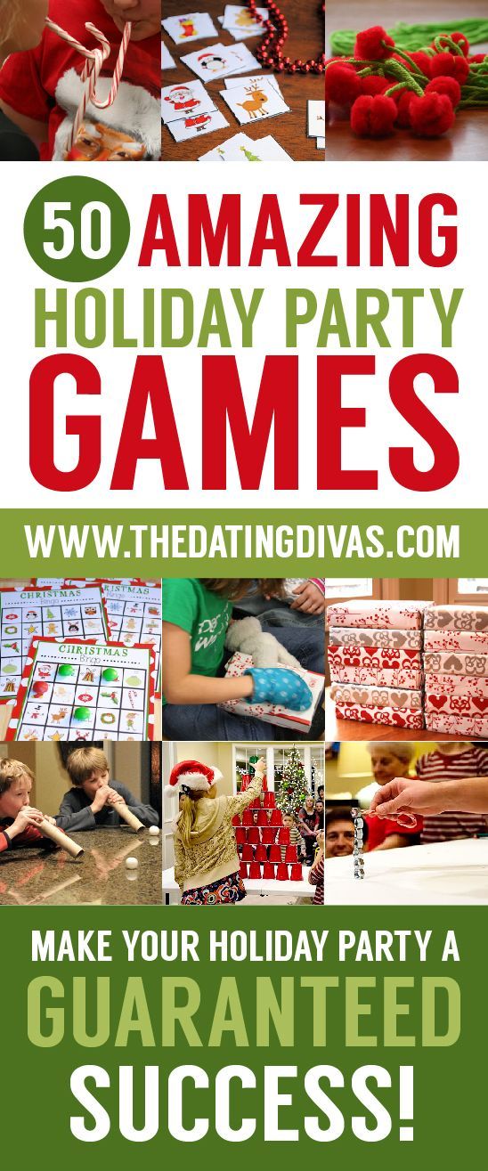 50 FUN Christmas Party Games! Ideas for kids, adults, and ALL ages! My favorites are the Minute to Win It games.