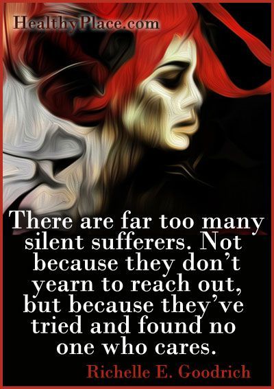 Abuse quote: “There are far too many silent sufferers. Not because they don’t yearn to reach out, but because they’ve tried and