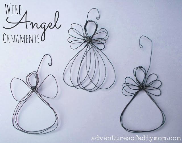 Adventures of a DIY Mom – How to Make a Wire Angel Ornament – {12 Days of CHRISTmas Ornaments}