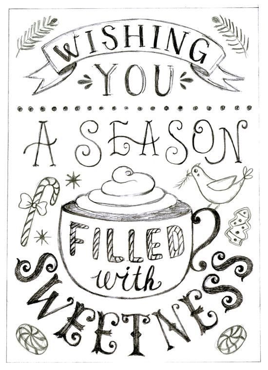 Anais Lee’s sketch makes me super excited for the holidays! The First Steps of Hand-Lettering: Concept to Sketch – Class Feed –