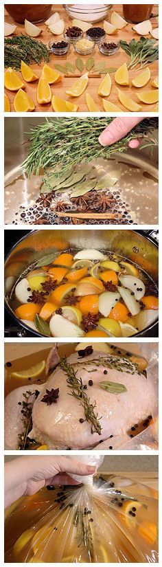 Apple Cider & Citrus Turkey Brine with Herbs and Spices ~ How-To Step-by-Step Tutorial & Tips