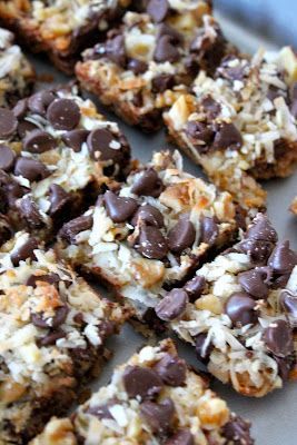 Baked Perfection: Magic Cookie Bars  I have making these for probably 20 yrs. still one of mine the kids favorites
