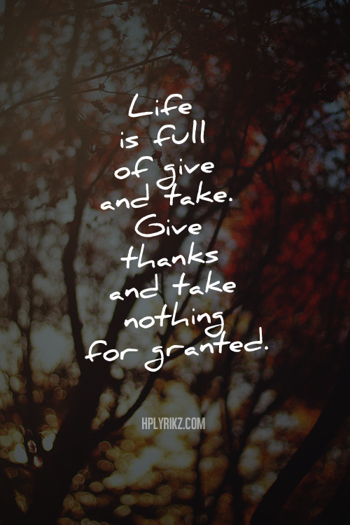 Be thankful for people in your life and don’t ever take them for granted ♥