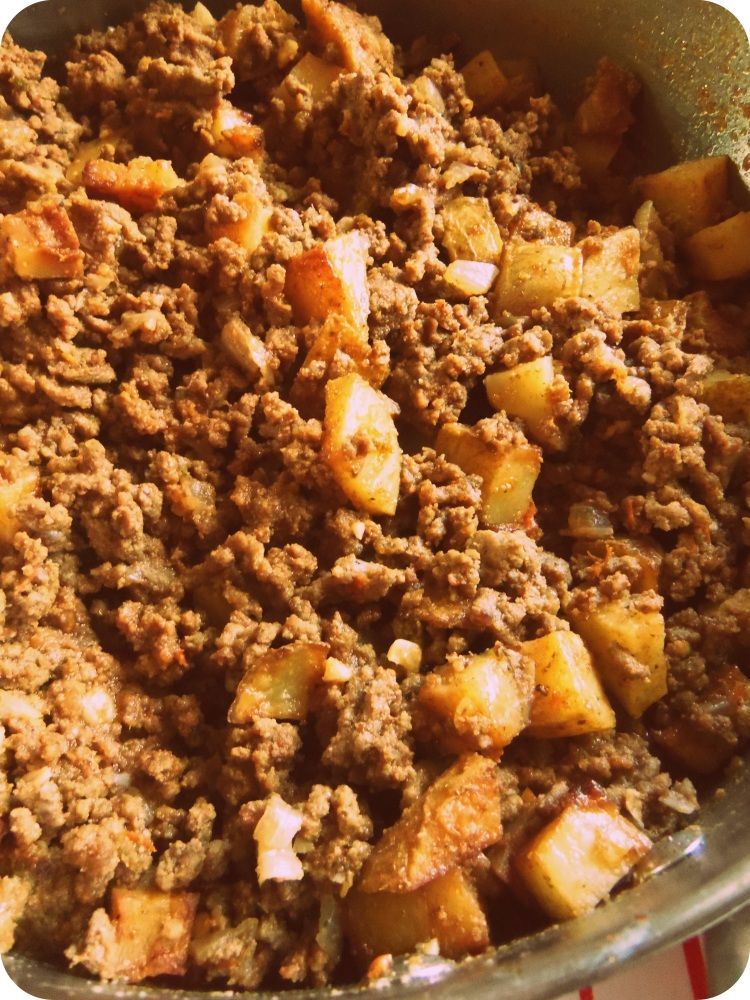 Beef Picadillo – my grandmother used to make this with fresh home made tortillas.