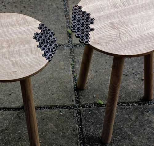 Behold the Nuts Stool by Sweden-based designer Eunjae Lee.