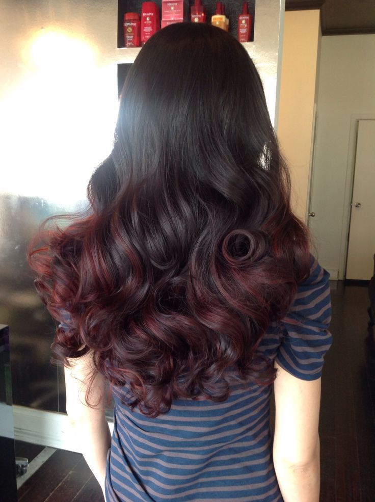 Brown Red Bayalage Hair Styles