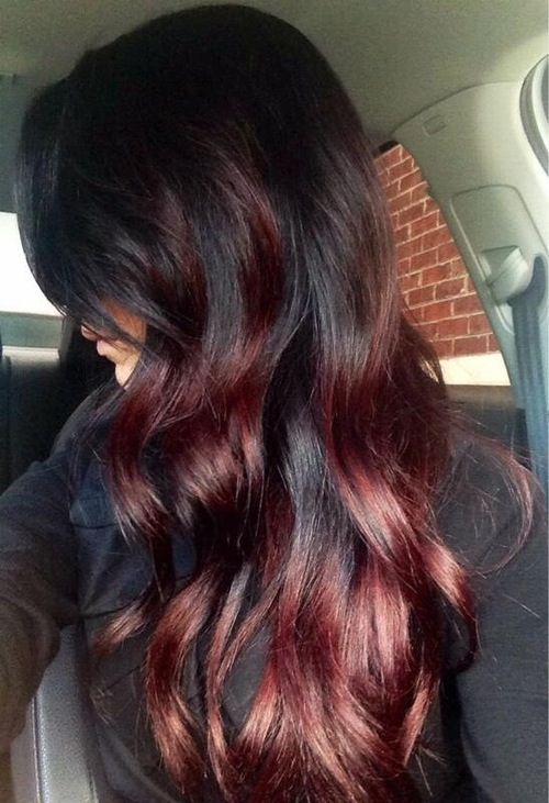 Brown Red Bayalage Hair Styles