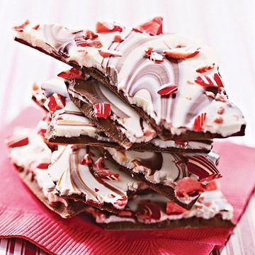 Candy Cane Bark
 
This candy is so simple to make that the kids can help. It also makes a great party favor or stocking stuffer.