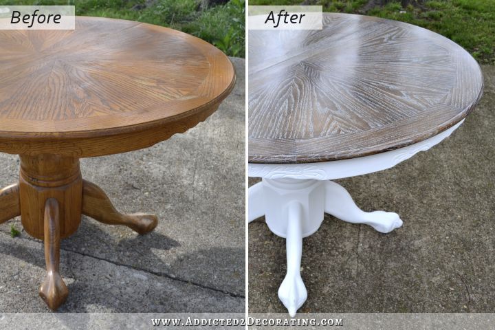 cerused oak dining table- Kristi I am doing this on old coffee table, so much more me than old oak- Thanks