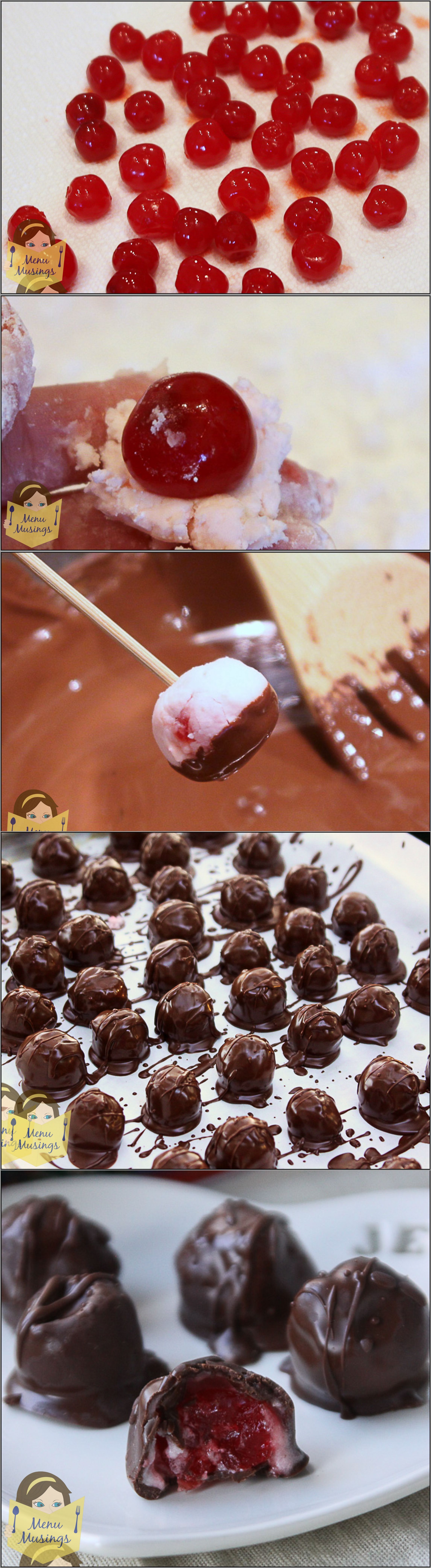 Chocolate Covered Cherries! ♥ Step-by-step tutorial to creating these gorgeous candies that are far better than store bought.  A