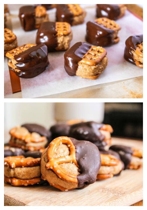 Chocolate Covered Pretzel Peanut Butter Bites. Warning! these are SO easy to make and incredibly addicting!