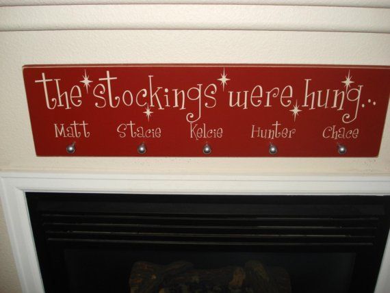 Christmas Holiday Stocking Holder by classycleancreations on Etsy