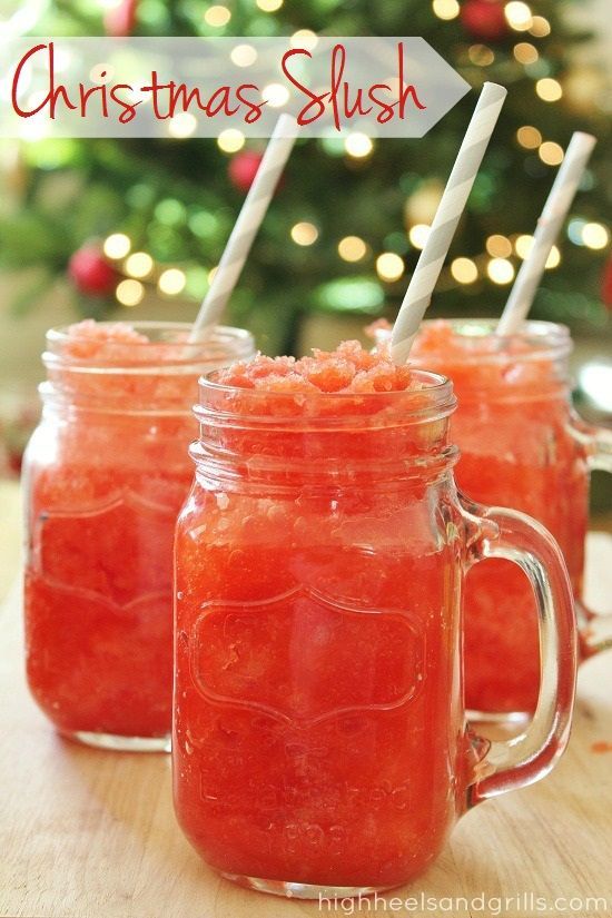 Christmas Slush | High Heels and Grills. This stuff is my favorite part about Christmas Eve dinner. It wouldn’t be Christmas