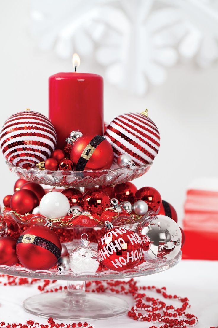 Christmas Table Centerpiece ~ 50 Stunning Christmas Tablescapes – Christmas Decorating –