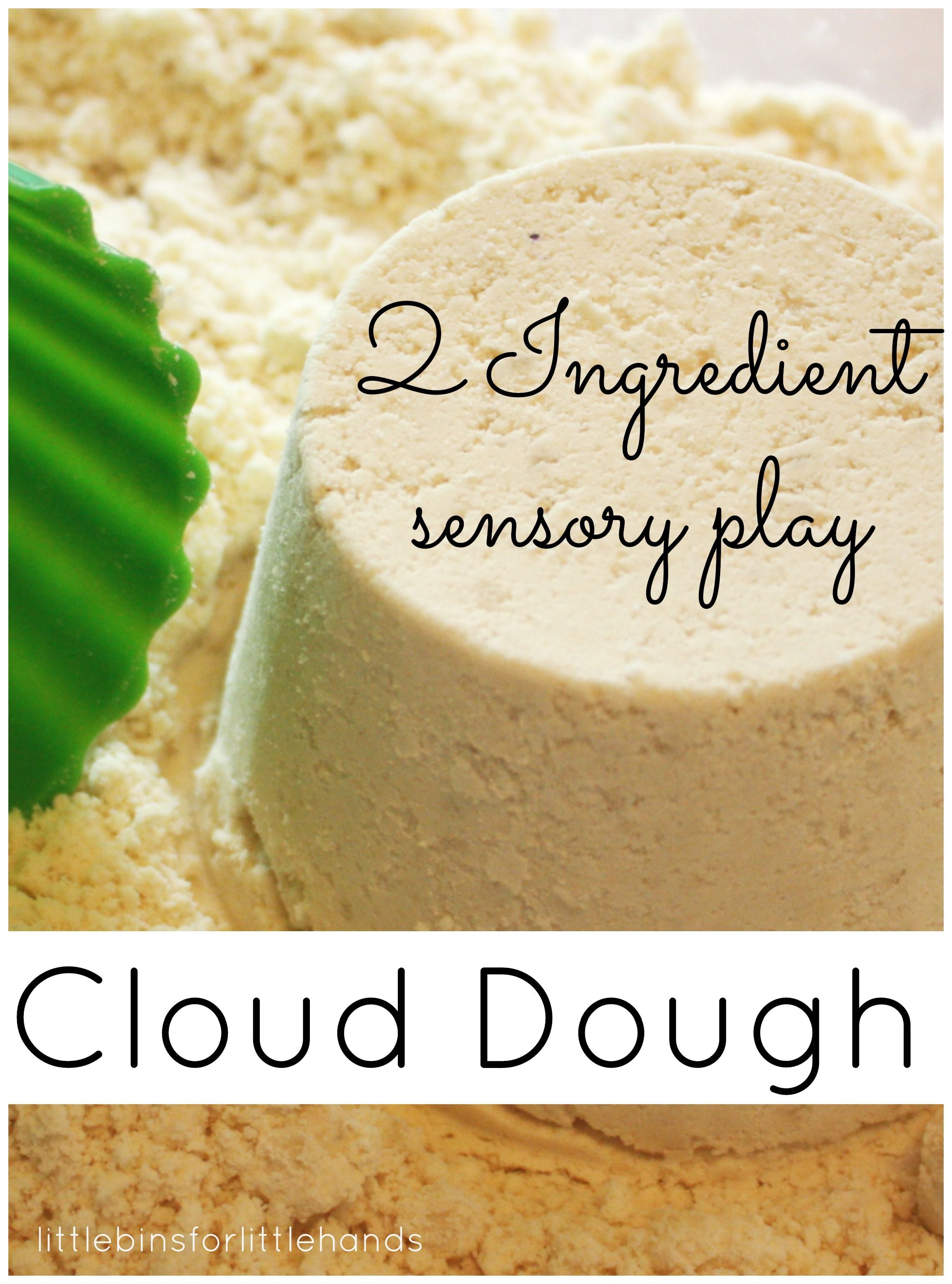 Cloud Dough 2 Ingredient Sensory Play