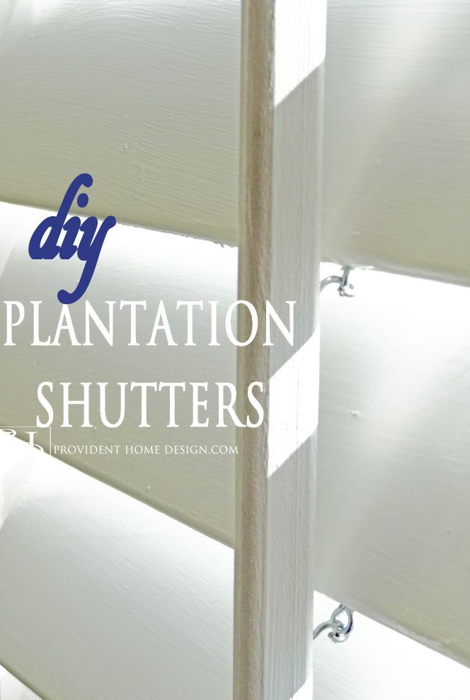 Come learn how to Make Plantation Shutters! Step by Step Tutorial!!  This and lots more DiIY home decor tutorials found at