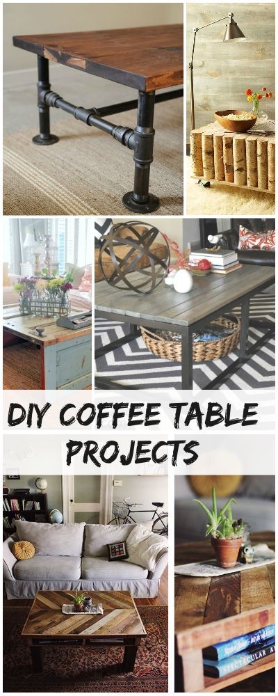 Creative DIY Coffee Table Projects • Build your own coffee table with these easy projects!