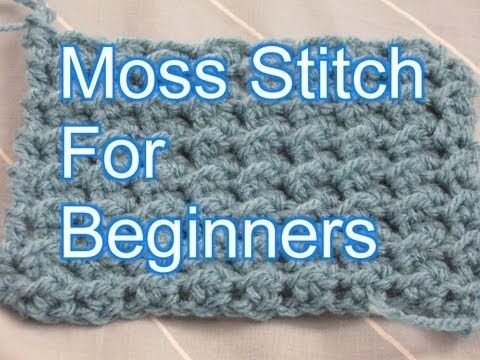 Crochet Moss Stitch – Slow Motion Crochet