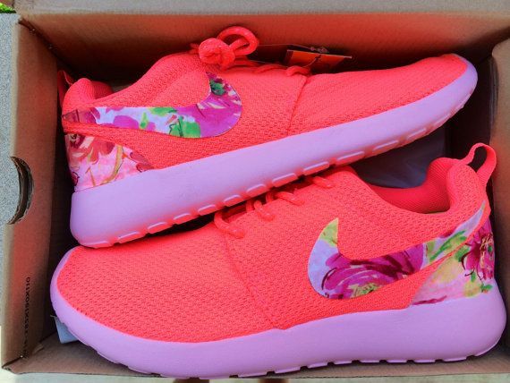Custom Women’s Nike Roshe Run Floral Swoosh by ConverseCustomized