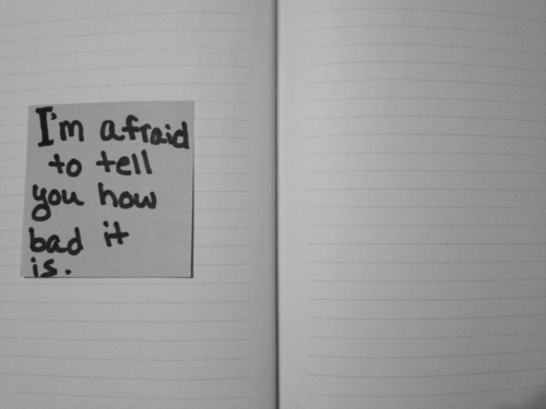 depression pictures and quotes | mine Black and White depression eating disorder bw self-harm journal …