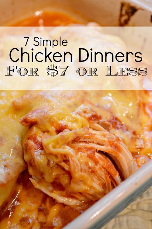 Dinner Recipes With Chicken Under $7. Supper Inspiration!
