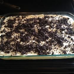 Dirt Pudding.  I’ve seen different recipes for dirt pudding.  This one’s my favorite.  Just add gummy worms!