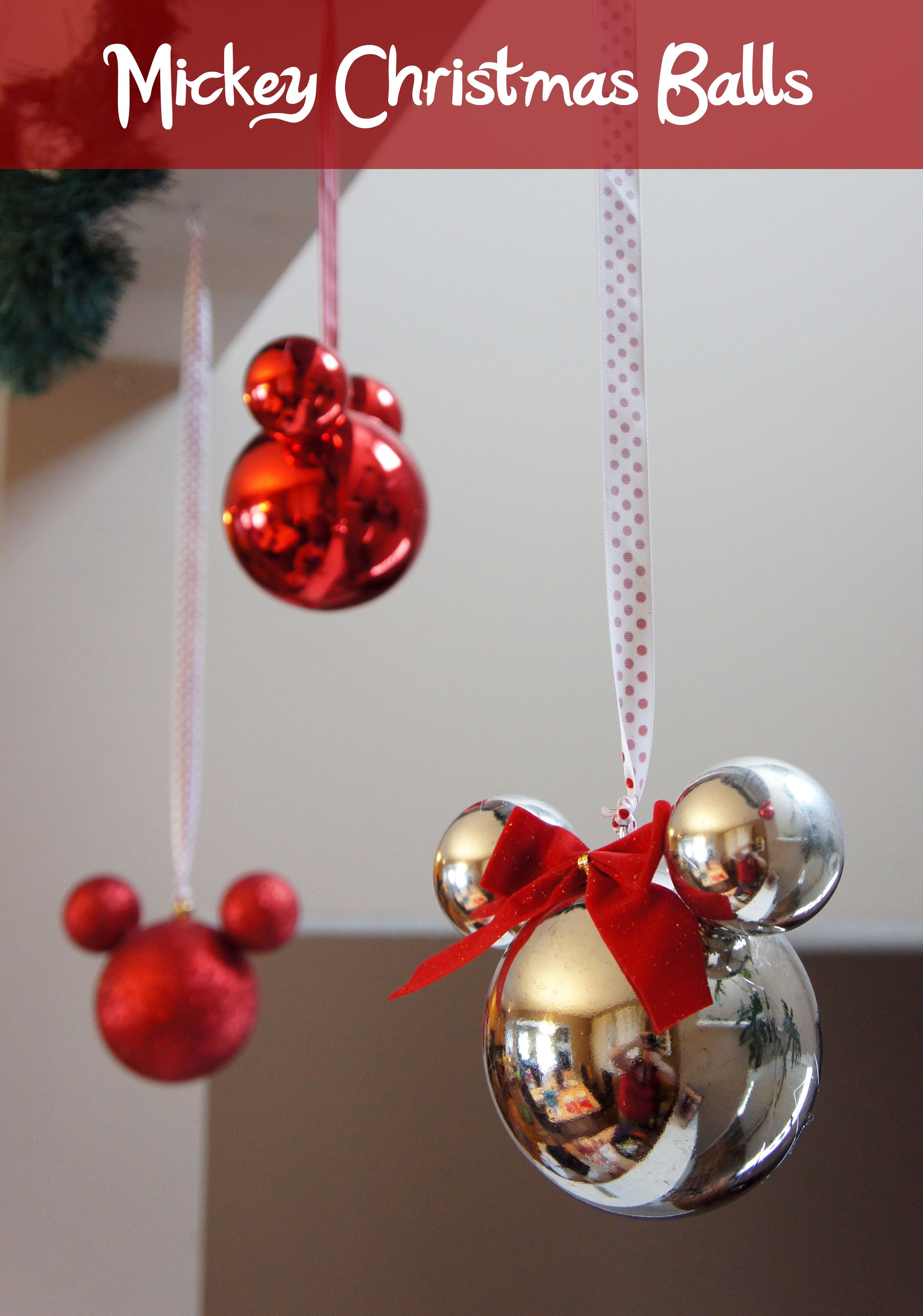 Diy child We’ve Got Ears!! Mickey Christmas Balls