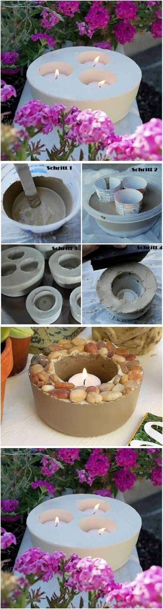 DIY Concrete Candlestick