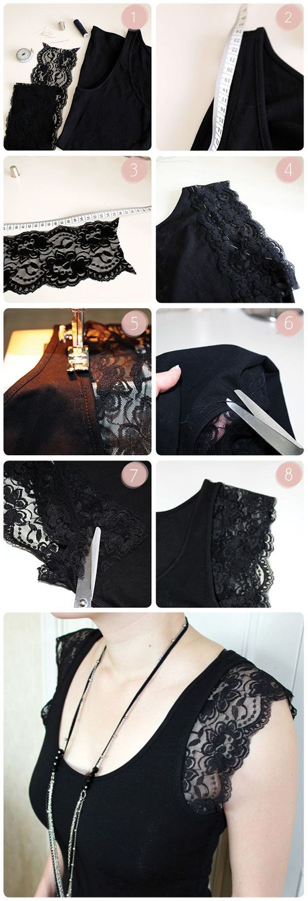 DIY Downtown Abbey Inspired Top | Simple DIY Lace Top Tutorial by DIY Ready
