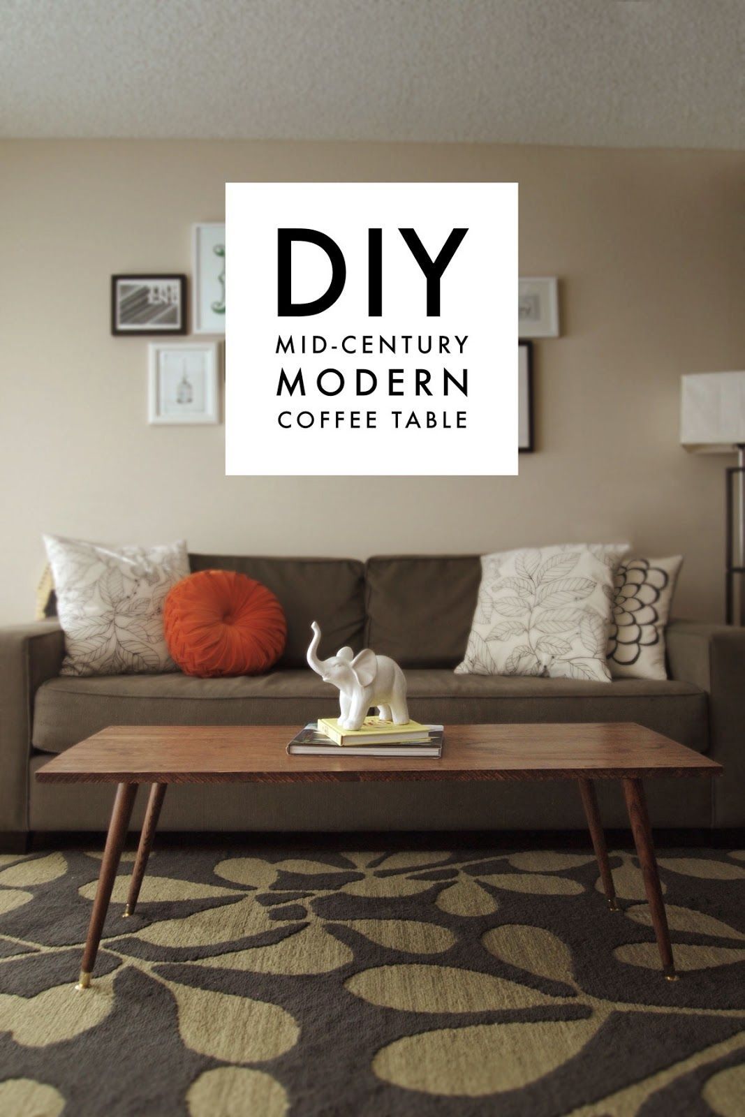 DIY Mid-Century Modern Coffee Table – A Pair of Pears