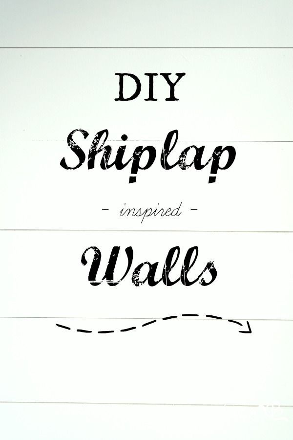 DIY Shiplap Walls – Sypsie Designs