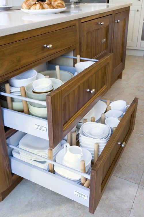 Drawers make better use of lower cabinets. If I’m trying to make dinner in a hurry, I don’t want to spend 10 minutes on my hands