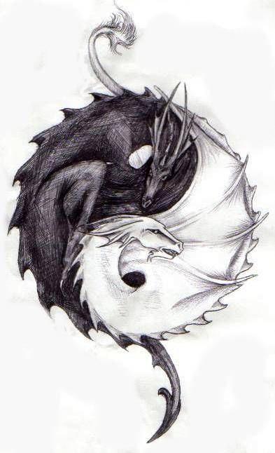 drawings of dragons | Balanced Dragons by ~CryFenril on deviantART – i want this but with cats